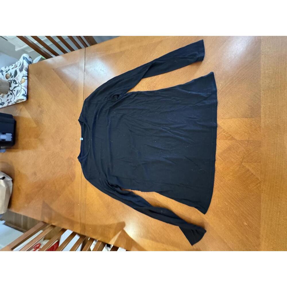 Black Long Sleeve Women's T-Shirt Large 1-143